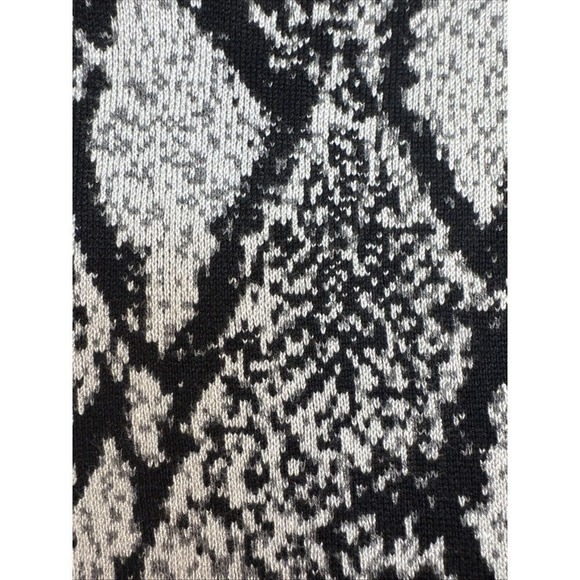 Torrid Women Dress Black Snakeskin Sweater‎ Knit Trapeze Mini Sleeveless READ - Picture 7 of 7